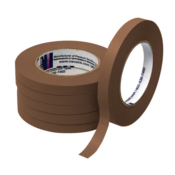 Nevs 1/2" wide x 60yd Brown Labeling Tape T-050-Brown - main